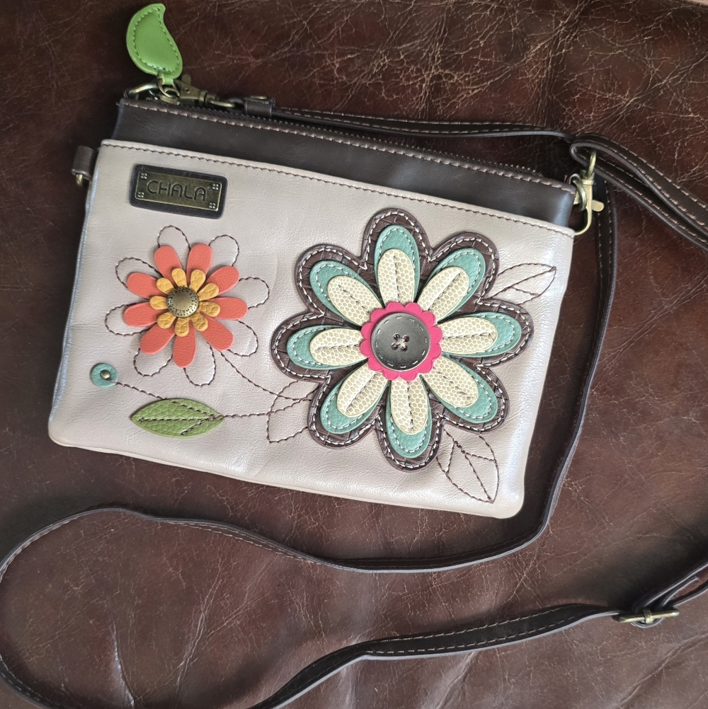 Chala Multicolor Floral Crossbody Bag